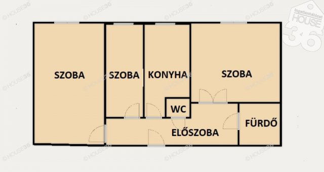 Eladó panellakás, Szekszárdon 35.65 M Ft, 3 szobás