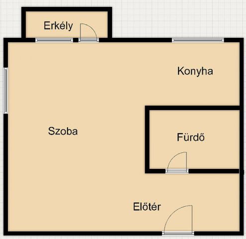 Eladó panellakás, Budapesten, III. kerületben 45 M Ft, 1 szobás