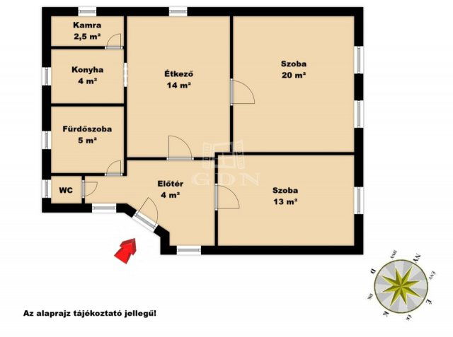 Eladó családi ház, Péterin 36 M Ft, 3 szobás