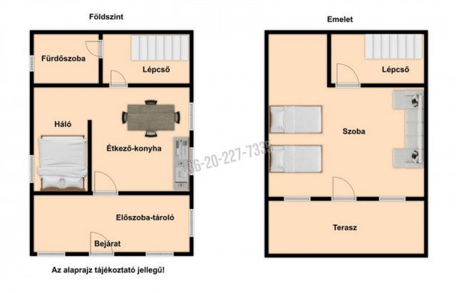 Eladó családi ház, Ráckevén 62.5 M Ft, 2 szobás
