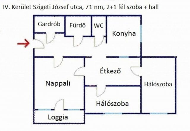 Eladó téglalakás, IV. kerületben, Szigeti József utcában
