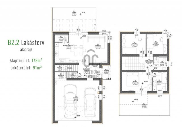 Eladó ikerház, Debrecenben 180.4 M Ft, 4 szobás