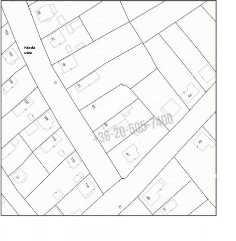 Eladó telek, Tiszalúcon, Hársfa utcában 1.8 M Ft