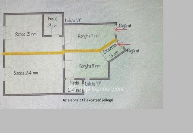 Eladó téglalakás, Budapesten, VII. kerületben 110 M Ft, 2 szobás