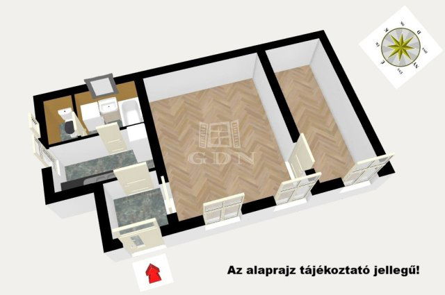 Eladó téglalakás, Budapesten, VII. kerületben 58 M Ft, 2 szobás