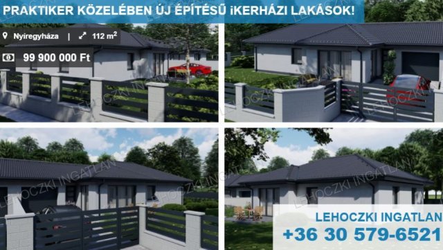 Eladó ikerház, Nyíregyházán 99.9 M Ft, 4 szobás