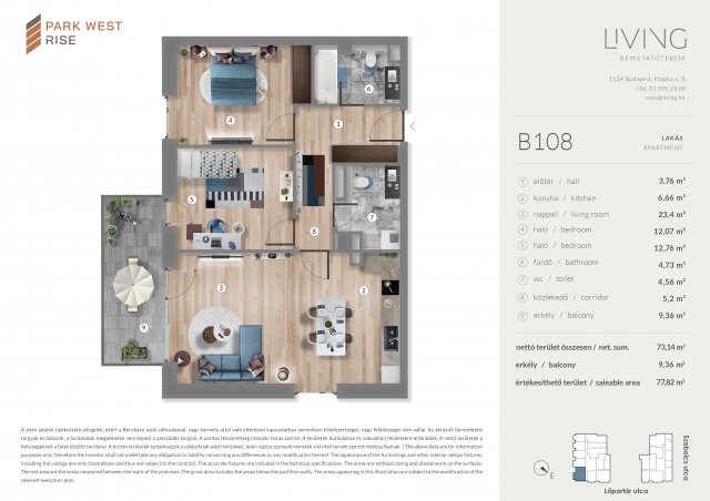 Eladó téglalakás, Budapesten, XIII. kerületben, Szabolcs utcában