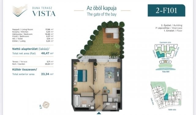 Eladó téglalakás, Budapesten, XIII. kerületben 92.8 M Ft