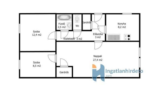 Eladó panellakás, Budapesten, IV. kerületben 74.9 M Ft