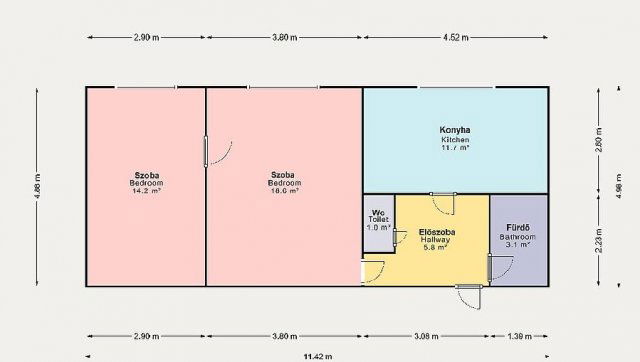 Eladó téglalakás, Budapesten, XIV. kerületben 56.9 M Ft