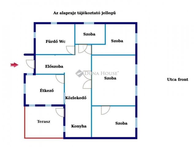 Eladó családi ház, Hosszúhetényen 73 M Ft, 4 szobás