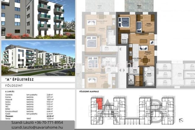 Eladó téglalakás, Szombathelyen 64.9 M Ft, 3 szobás