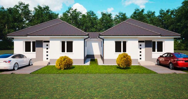 Eladó ikerház, Vácrátóton 89.5 M Ft, 4 szobás