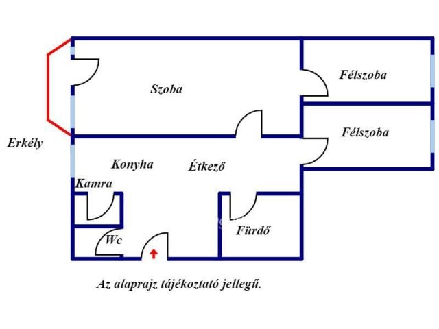 Eladó téglalakás, Békéscsabán 39.9 M Ft, 3+1 szobás