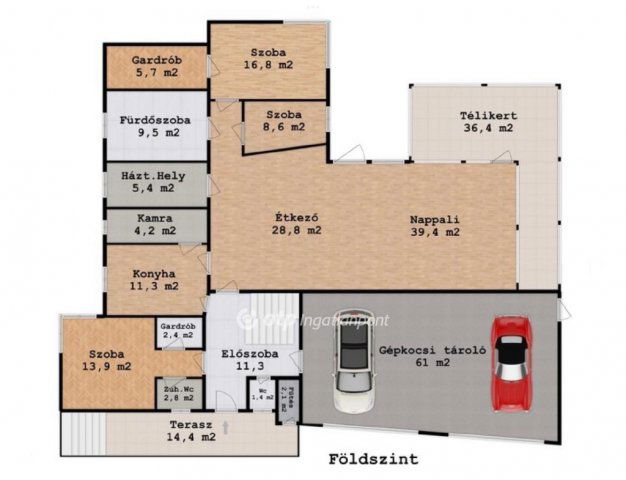 Eladó családi ház, Debrecenben 600 M Ft, 5 szobás