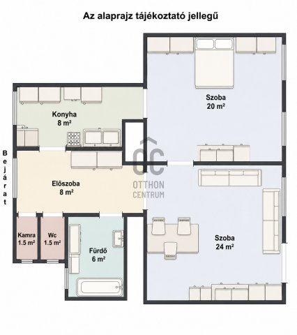 Eladó téglalakás, Budapesten, VII. kerületben 79.9 M Ft