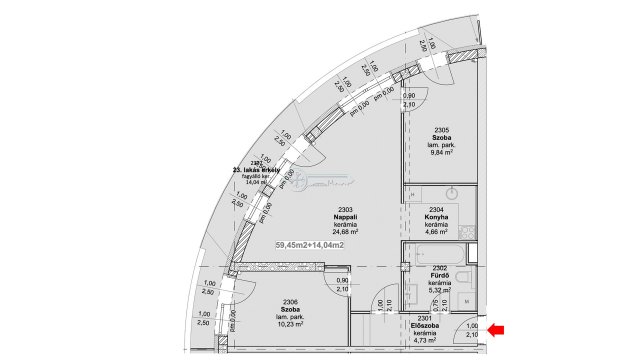 Eladó téglalakás, Szegeden 92.4 M Ft, 3 szobás