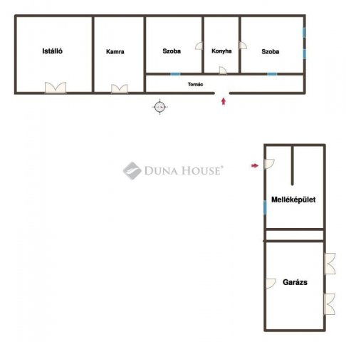 Eladó családi ház, Cecén 14.99 M Ft, 2 szobás