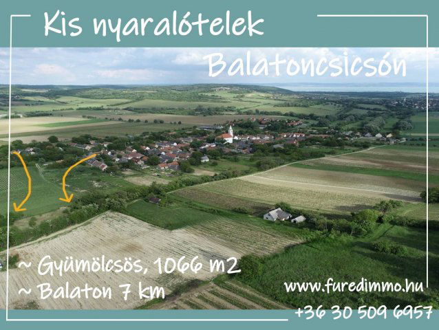 Eladó telek, Balatoncsicsón 8.5 M Ft / költözzbe.hu
