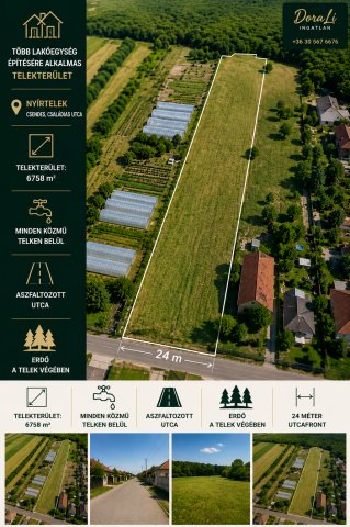 Eladó telek, Nyírtelken 39.9 M Ft / költözzbe.hu