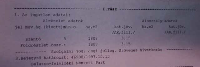 Eladó telek, Tihanyban 15.9 M Ft / költözzbe.hu