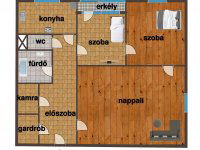 Eladó panellakás, XV. kerületben 69.9 M Ft, 3 szobás