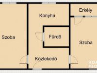 Eladó téglalakás, Szegeden 49.99 M Ft, 2 szobás
