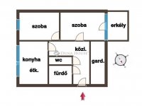 Eladó panellakás, Kecskeméten 49.99 M Ft, 2 szobás