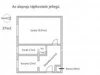 Eladó téglalakás, Gyöngyösön 27.5 M Ft, 1 szobás