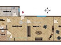 Eladó téglalakás, XIII. kerületben 104.9 M Ft, 2+1 szobás