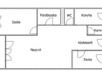 Eladó téglalakás, Egerben 53 M Ft, 2+1 szobás