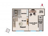 Eladó téglalakás, Herenden 28.4 M Ft, 1 szobás