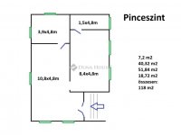Eladó családi ház, Inárcson 89.9 M Ft, 2 szobás