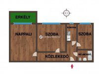 Eladó panellakás, IV. kerületben 62 M Ft, 2+1 szobás