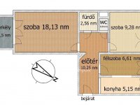 Eladó panellakás, XIX. kerületben 59.9 M Ft, 2+1 szobás