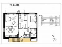 Eladó téglalakás, Komáromban, Laktanya közben 75.9 M Ft