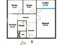 Eladó panellakás, III. kerületben 73.99 M Ft, 3 szobás