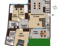 Eladó téglalakás, Kecskeméten 125 M Ft, 2+2 szobás