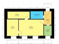 Eladó téglalakás, Pápán 29.9 M Ft, 2+1 szobás