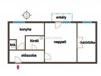 Eladó téglalakás
