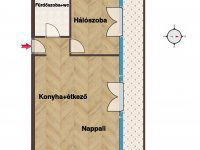 Eladó téglalakás