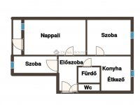 Eladó panellakás, Pécsett 64.5 M Ft, 3 szobás