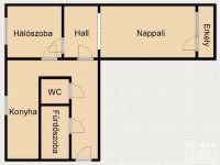 Eladó téglalakás, Szegeden 87 M Ft, 2 szobás