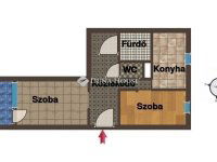 Eladó panellakás, Szegeden 56.5 M Ft, 2 szobás