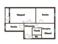 Eladó panellakás, Pécsett 64.5 M Ft, 3 szobás