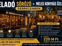 Eladó üzlethelyiség, Debrecenben, Árpád téren 220 M Ft