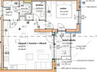 Eladó téglalakás, Szegeden 75.6 M Ft, 2 szobás