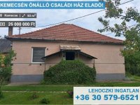Eladó családi ház, Kemecsén 25 M Ft, 4 szobás