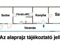 Eladó családi ház, XIX. kerületben 37.5 M Ft, 2 szobás