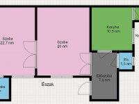 Eladó téglalakás